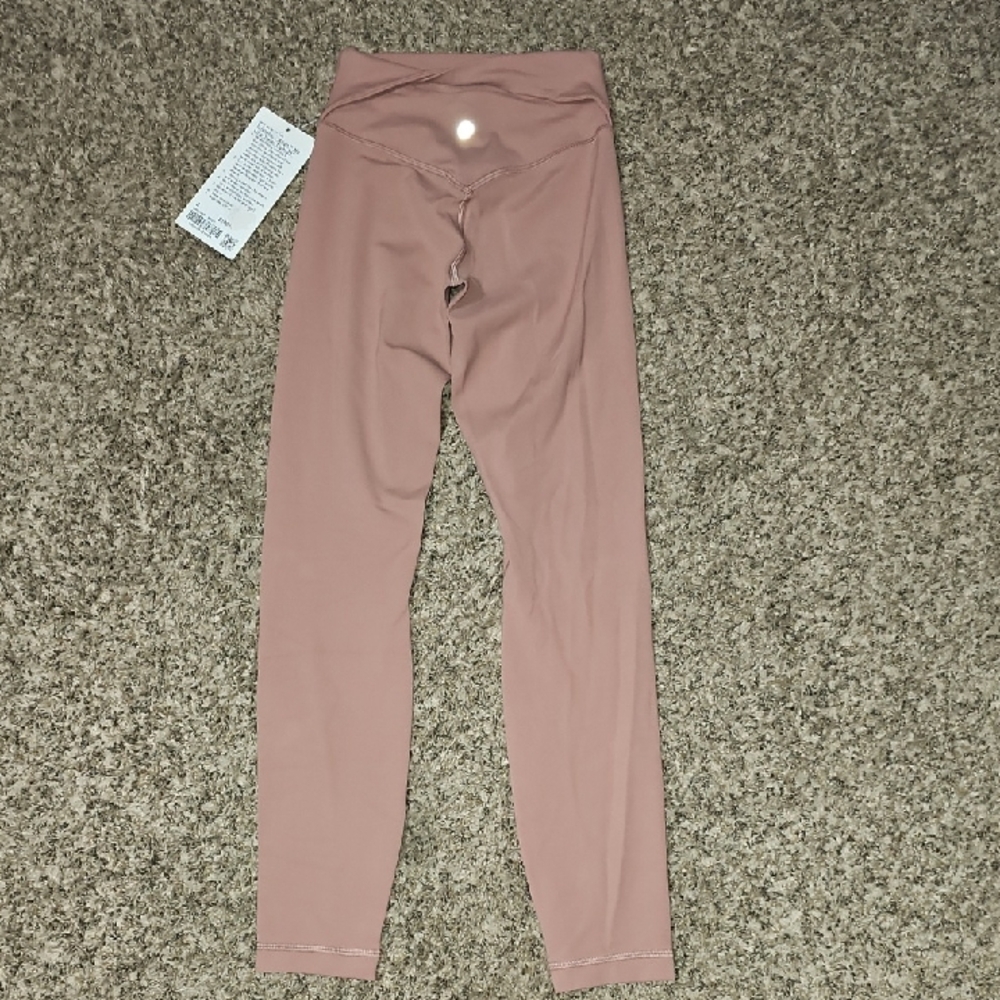 Lululemon Align No Line Twist Tight 25". Sz 2 High Rise! Red Clay